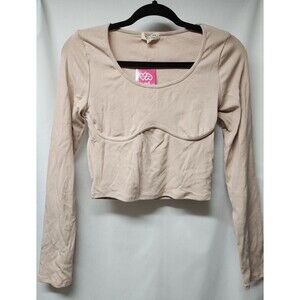 Women's/Junior's Heart & Hips Long Sleeve Affordable Luxury Crop Top Size Medium